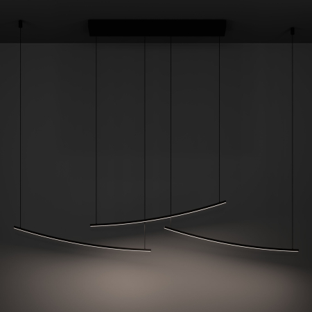 Lustra EGLO Villeggi 902166 LED 22W 2700K, 4000K, 6500K 3600lm 220-240V,50/60Hz L 1220mm x l 100mm x H 1200mm aluminiu/otel negru plastic alb IP20 [4]