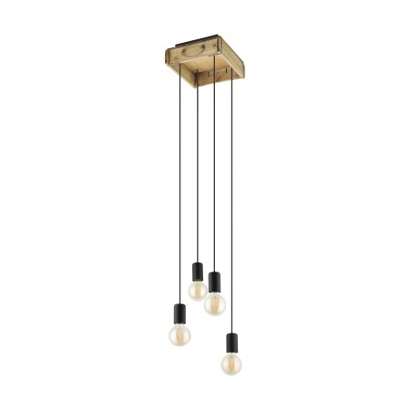 BF LUSTRE - Lustra Eglo Wootton, lemn, metal, 4XE27, 43591
