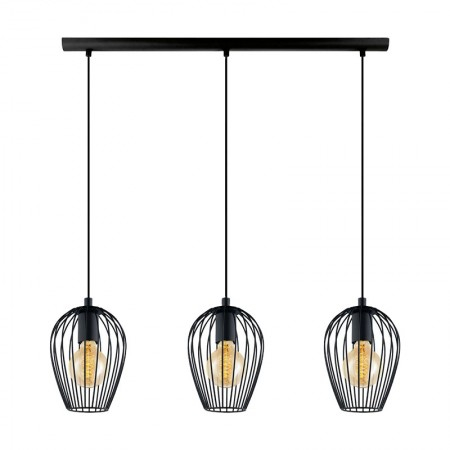 Lustre - Lustra Elmark Adria, negru mat, 3XE27