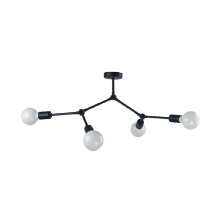 MASTER SALES - Lustra Elmark Arte, negru mat, 4XE27, 955ARTE4/BL