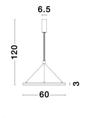 Lustra EMPATIA Nova Luce 9172635 LED 35 W , 2450 lm, 3000K IP20 Sandy Black [3]