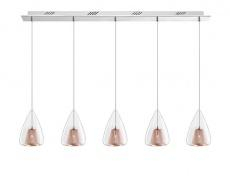 Lustra FLAM Nova Luce 1600200505 5xG9 IP20 Chrome Rose [1]