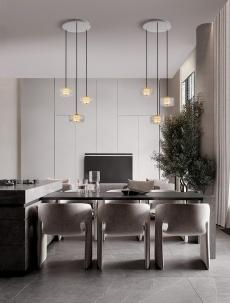 Lustra Nova Luce KEROS 9695279 Sandy Gold Carbon Steel Aluminium & Acrylic LED 18W 1151lm 3000K IP20 [2]