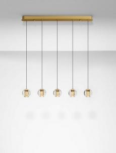 Lustra Nova Luce LICIO 9186961 Triac Dimmable Gold Metal & Blown Glass LED 16W 832lm 3000K IP20 [2]
