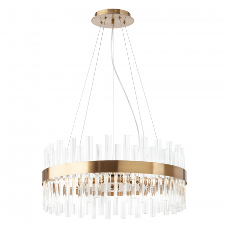 ILUMINAT - Lustra Lido 02-984, 8 x E14, cupru + transparent