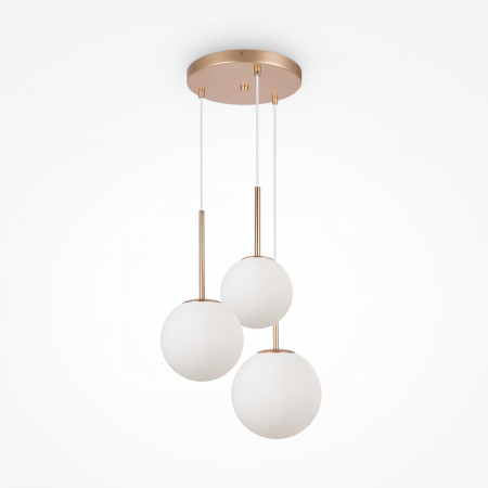 Lustra Maytoni Basic form MOD321PL-03G1 E14 3x40W -  Metal Gold IP20 [4]