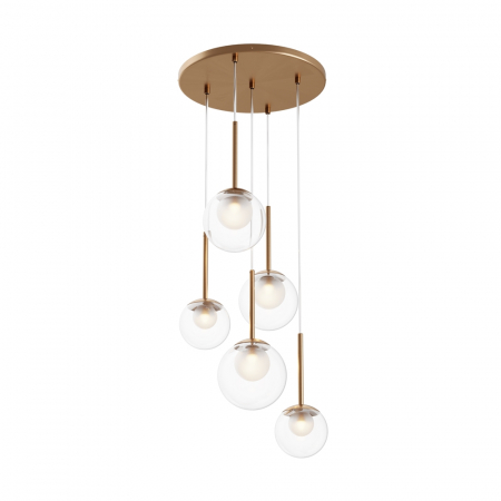ILUMINAT - Lustra Maytoni Basic form MOD521PL-05G G9 5x20W -  Metal Gold IP20