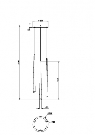 Lustra Maytoni Cascade MOD132PL-L18BSK LED 19W 2600K-3500K 1500lm Aluminiu Brass IP20 [2]