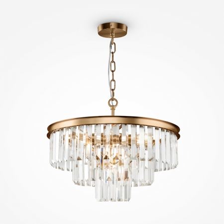 Lustre - Lustra Maytoni Classic Revero MOD085PL-07BS E14 7x40W -  Metal/Glass Brass IP20