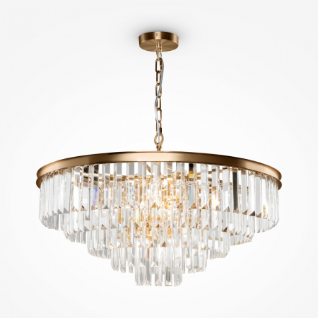 Lustre - Lustra Maytoni Classic Revero MOD085PL-12BS E14 12x40W -  Metal/Glass Brass IP20