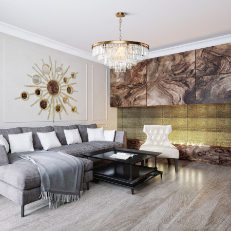 Lustra Maytoni Classic Revero MOD085PL-12BS E14 12x40W -  Metal/Glass Brass IP20 [3]