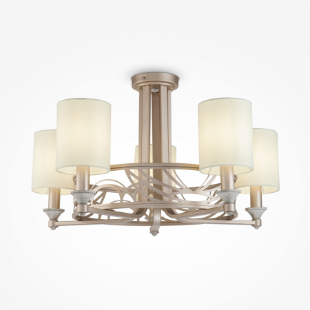 Lustre - Lustra Maytoni Classic Vittoria H004CL-05BG E14 5x40W -  Metal Cream/Gold IP20