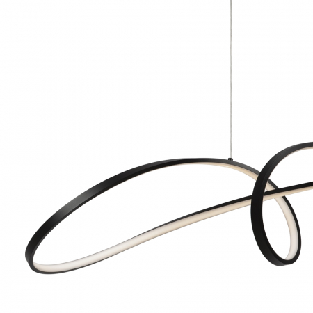 Lustra Maytoni Curve MOD156PL-L52B4K LED 42W 4000K 2800lm Aluminiu Black IP20 [1]