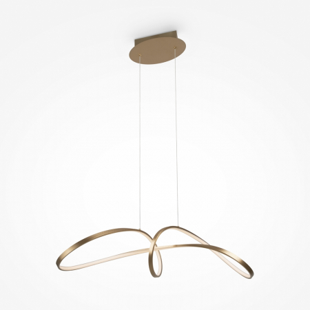 Lustre - Lustra Maytoni Curve MOD156PL-L52G4K LED 42W 4000K 2800lm Aluminiu Gold IP20