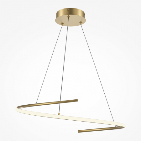 ILUMINAT - Lustra Maytoni Curve MOD242PL-L33BSK LED 31W 2600K-3500K 2100lm Aluminiu Brass IP20