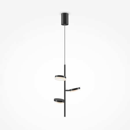Lustre - Lustra Maytoni Fad MOD070PL-L18B3K LED 18W 3000K 1100lm Metal Black IP20