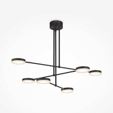 Lustre - Lustra Maytoni Fad MOD070PL-L38B3K LED 40W 3000K 2500lm Metal/Acril Black IP20