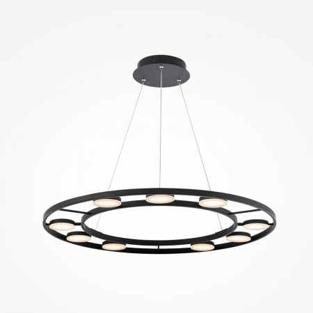 Lustre - Lustra Maytoni Fad MOD070PL-L63B3K LED 63W 3000K 2800lm Metal/Acril Black IP20