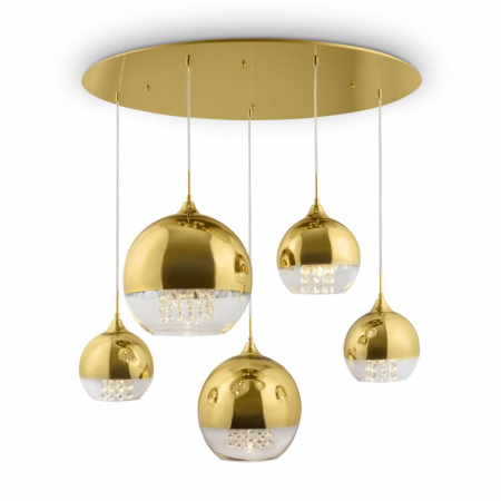 Lustre - Lustra Maytoni Fermi P140-PL-170-5-G E27 5x60W -  Metal Gold IP20