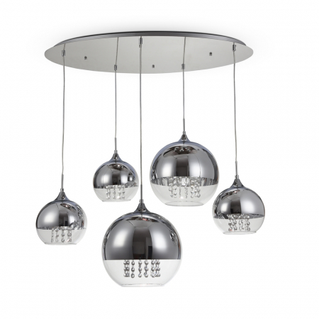 Lustre - Lustra Maytoni Fermi P140-PL-170-5-N E27 5x60W -  Metal Chrome IP20