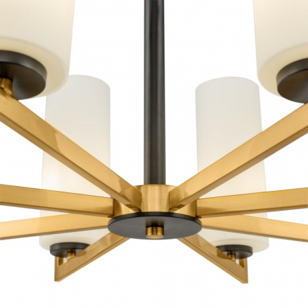 Lustra Maytoni Fortano MOD089PL-08BS E27 8x40W -  Metal Black/Brass IP20 [3]