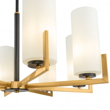 Lustra Maytoni Fortano MOD089PL-08BS E27 8x40W -  Metal Black/Brass IP20 [2]