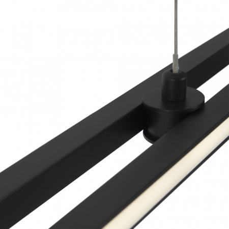 Lustra Maytoni Halo MOD005PL-L48BK LED 48W 3000K-4000K 2200lm Aluminiu Black IP20 [2]