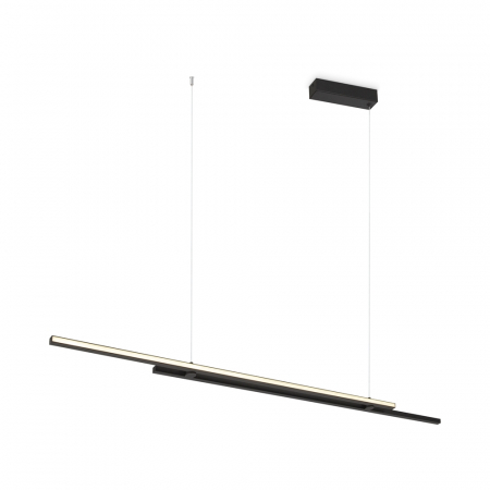 Lustra Maytoni Halo MOD005PL-L48BK LED 48W 3000K-4000K 2200lm Aluminiu Black IP20 [1]