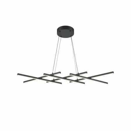 Lustra Maytoni Halo MOD244PL-L50BK LED 40W 3000K-4000K 800lm Aluminiu Black IP20 [4]