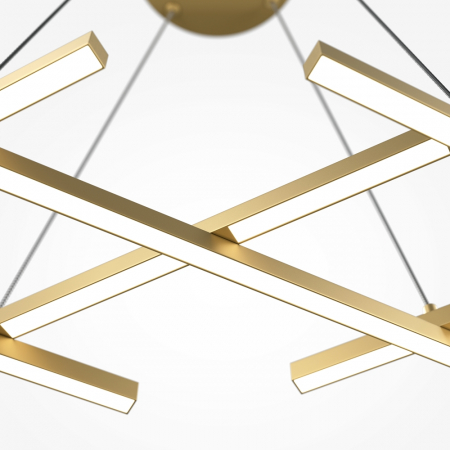 Lustra Maytoni Halo MOD244PL-L50BSK LED 40W 2600K-3500K 800lm Aluminiu Brass IP20 [1]