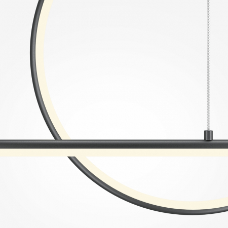 Lustra Maytoni Halo MOD247PL-L49BK LED 40W 3000K-4000K 1500lm Aluminiu Black IP20 [1]