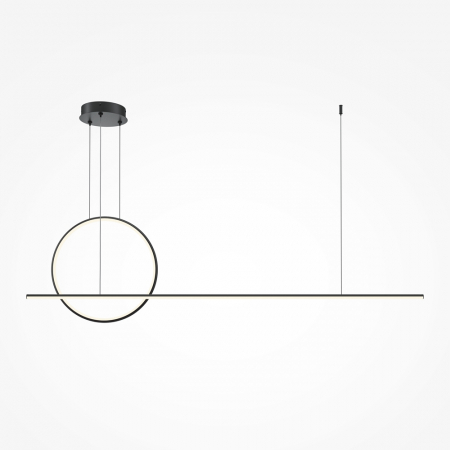 Lustre - Lustra Maytoni Halo MOD247PL-L49BK LED 40W 3000K-4000K 1500lm Aluminiu Black IP20