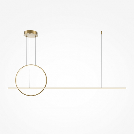 Lustre - Lustra Maytoni Halo MOD247PL-L49BSK LED 40W 2600K-3500K 1500lm Aluminiu Brass IP20