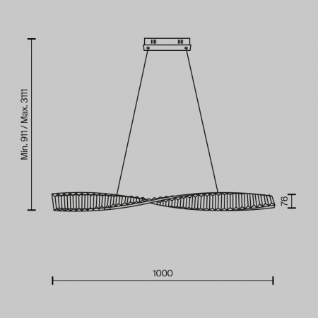 Lustra Maytoni Krone P097PL-L28BS3K LED 27W 3000K 1900lm Metal Brass IP20 [4]