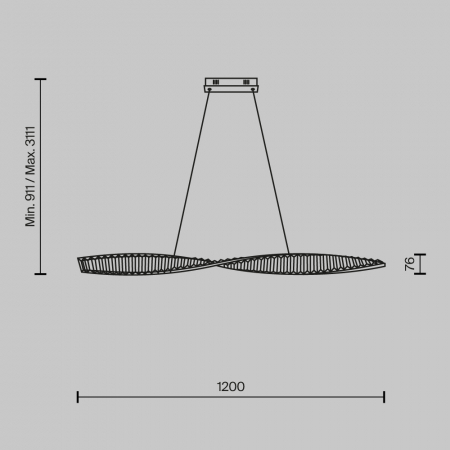 Lustra Maytoni Krone P097PL-L36BS3K LED 26W 3000K 2600lm Metal Brass IP20 [4]