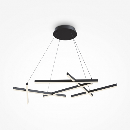 ILUMINAT - Lustra Maytoni Line MOD016PL-L75B LED 79W 3000K 3100lm Aluminiu Black IP20