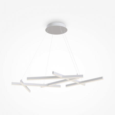 ILUMINAT - Lustra Maytoni Line MOD016PL-L75W LED 79W 3000K 3100lm Aluminiu White IP20