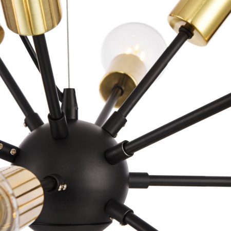 Lustra Maytoni Loft Jackson T546PL-12B E27 12x7W -  Metal Black/Gold IP20 [1]