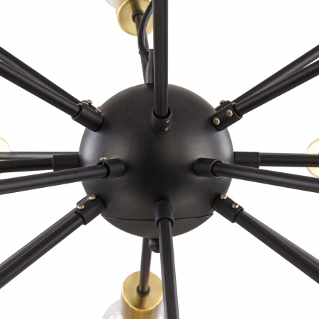 Lustra Maytoni Loft Jackson T546PL-18B E27 18x7W -  Metal Black/Gold IP20 [4]