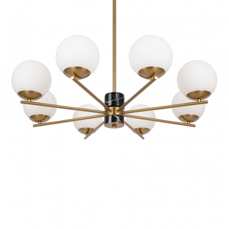 Lustra Maytoni Marble MOD187PL-08BS E27 8x60W -  Metal/Marble Brasss IP20 [2]