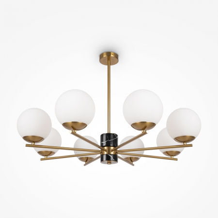 Lustra Maytoni Marble MOD187PL-08BS E27 8x60W -  Metal/Marble Brasss IP20 [4]