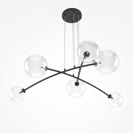 Lustre - Lustra Maytoni Mood MOD172PL-06B G4 6x20W -  Metal Black IP20