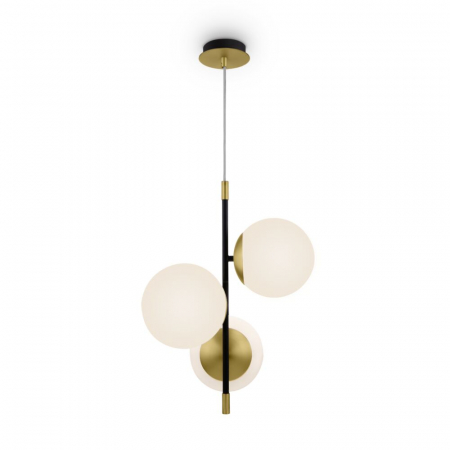 Lustra Maytoni Nostalgia MOD048PL-03G E14 3x40W -  Metal Black/Gold IP20 [4]