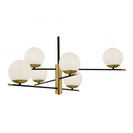 Lustre - Lustra Maytoni Nostalgia MOD048PL-06G E14 6x40W -  Metal Black/Gold IP20