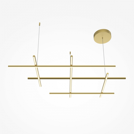 ILUMINAT - Lustra Maytoni Radiance MOD278PL-L86G3K LED 80W 3000K 3150lm Aluminiu Gold IP20