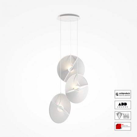 Lustre - Lustra Maytoni Reflex MOD154PL-L6W3K1 LED 39W 3000K 2300lm Metal/Acril White IP20