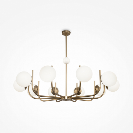 Lustre - Lustra Maytoni Rendez-vous MOD109PL-10BS E14 10x40W -  Metal/Glass Brass IP20