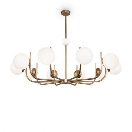 Lustra Maytoni Rendez-vous MOD109PL-10BS E14 10x40W -  Metal/Glass Brass IP20 [2]