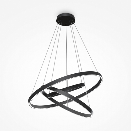 Lustre - Lustra Maytoni Rim MOD058PL-L100B4K LED 115W 4000K 6100lm Aluminiu Black IP20