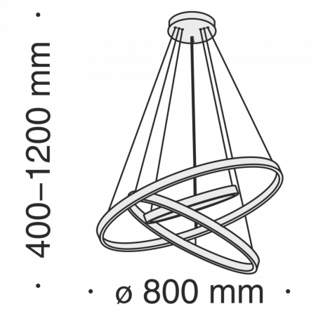 Lustra Maytoni Rim MOD058PL-L100BS4K LED 115W 4000K 6100lm Aluminiu Brass IP20 [4]